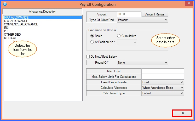 apparel payroll generation payroll config